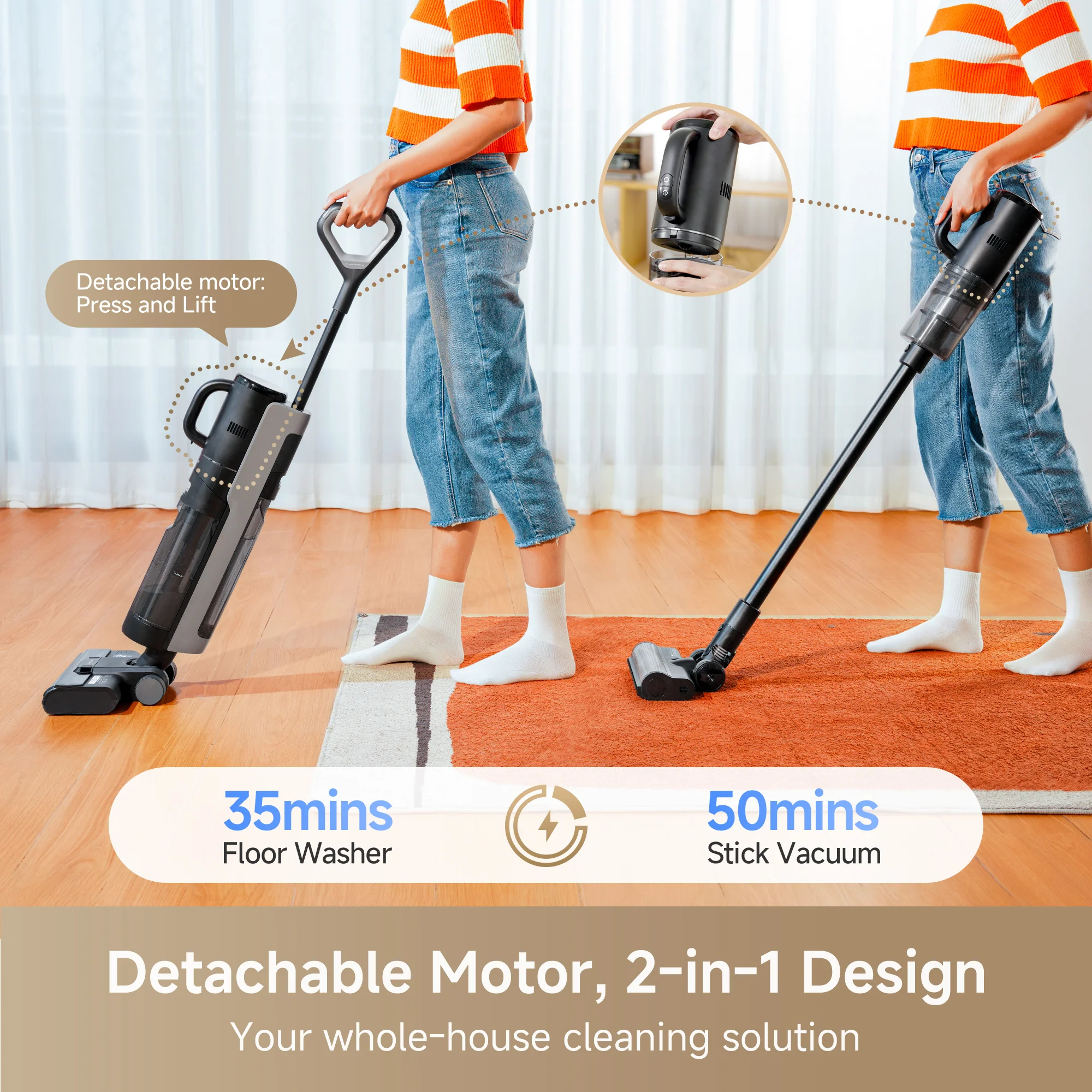 Dreame FloorX 302 Combo Floor Cleaner Mop 2-in-1 Cordless Vacuum for Multi-Surface - Image 5