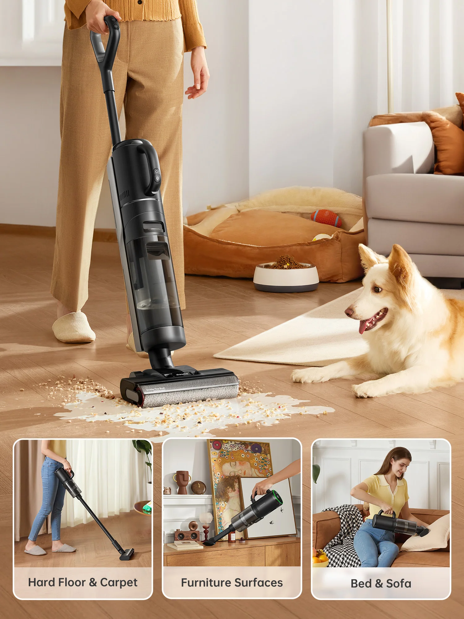 Dreame H12 Dual Vacuum Mop Cleaning Bundle, 1 more Filter - Image 2