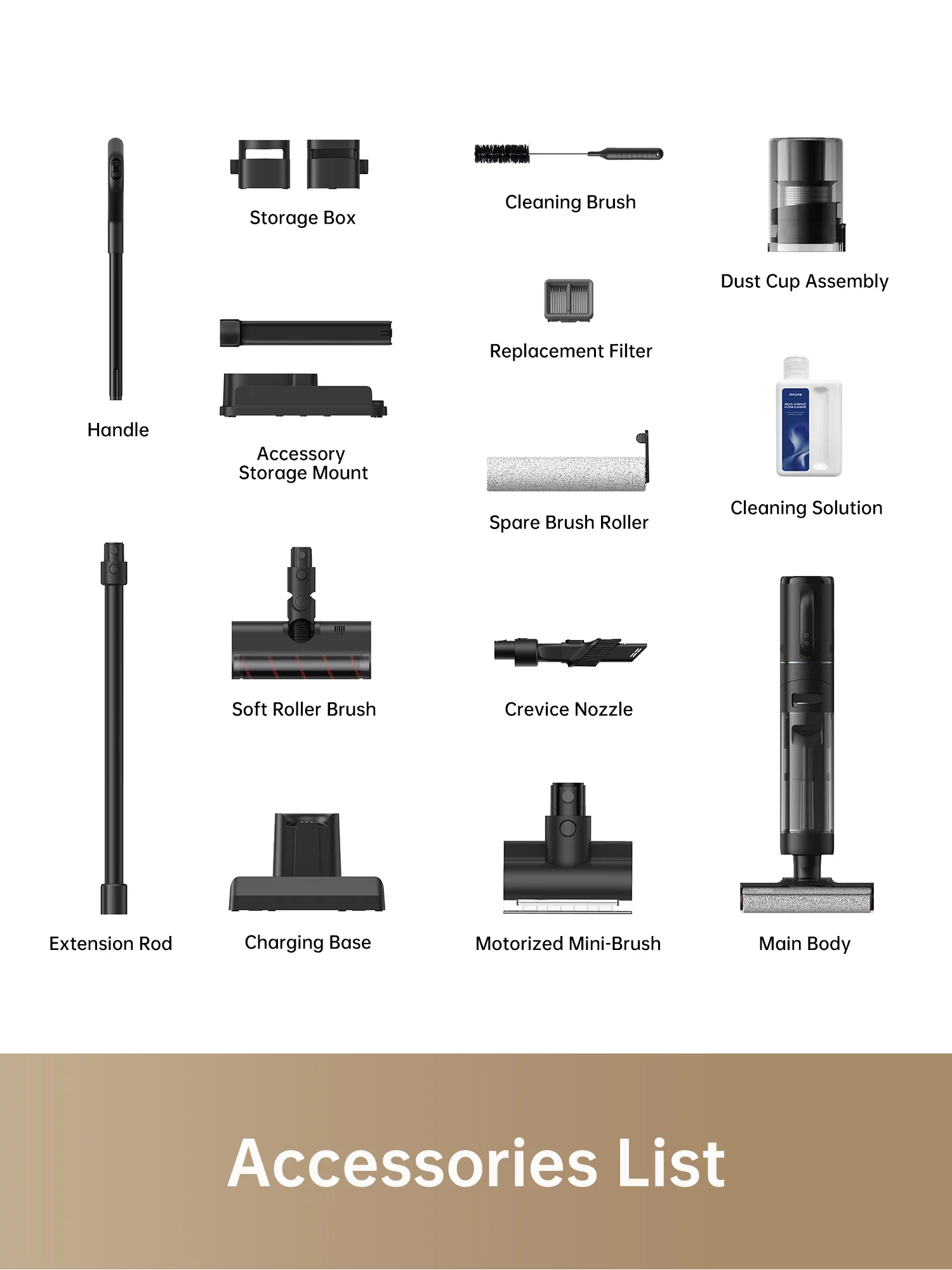 Dreame H12 Dual Vacuum Mop Cleaning Bundle, 1 more Filter - Image 7