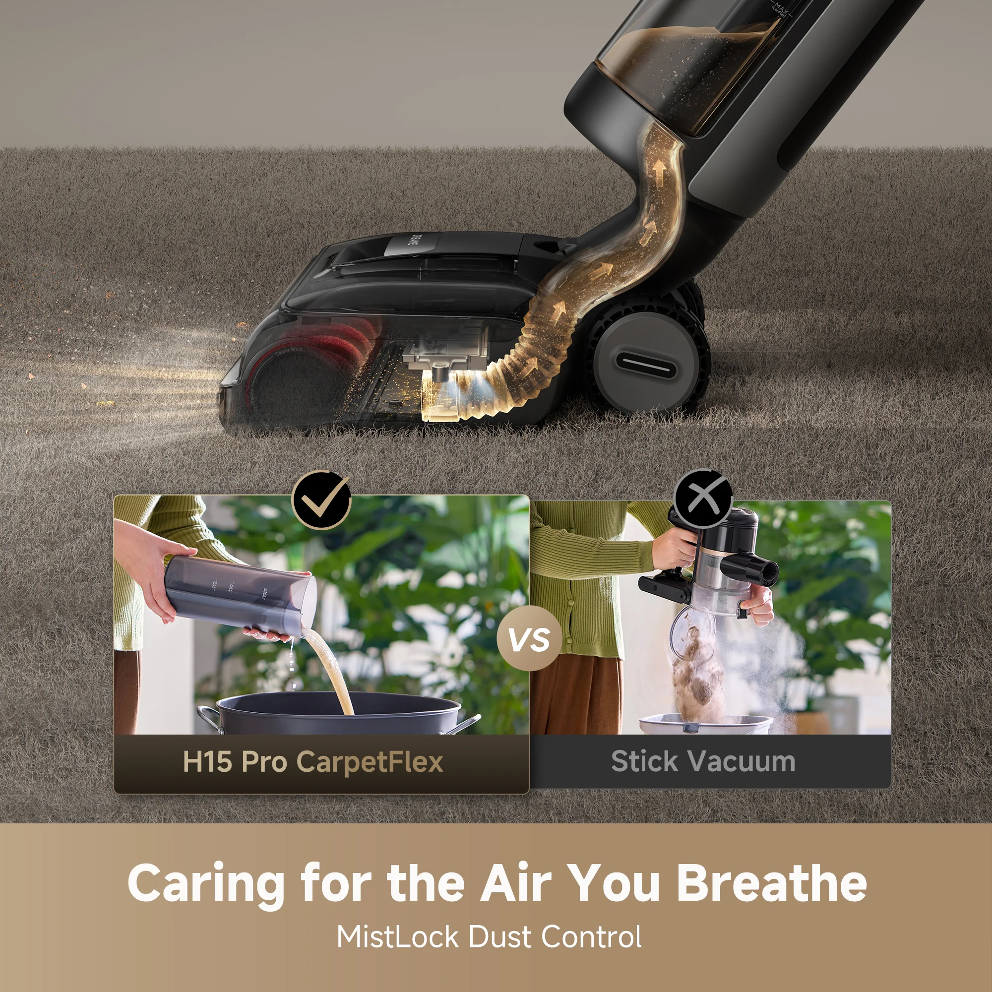 Dreame H15 Pro CarpetFlex Wet Dry Vacuum - Image 4