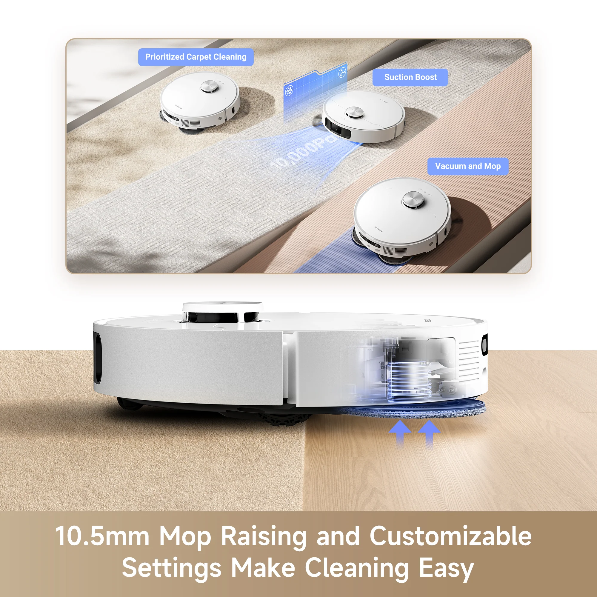 Dreame L10s Ultra Gen2 Vacuum and Mop Cleaning Bundle, 3 Extra Dust Bags - Image 5
