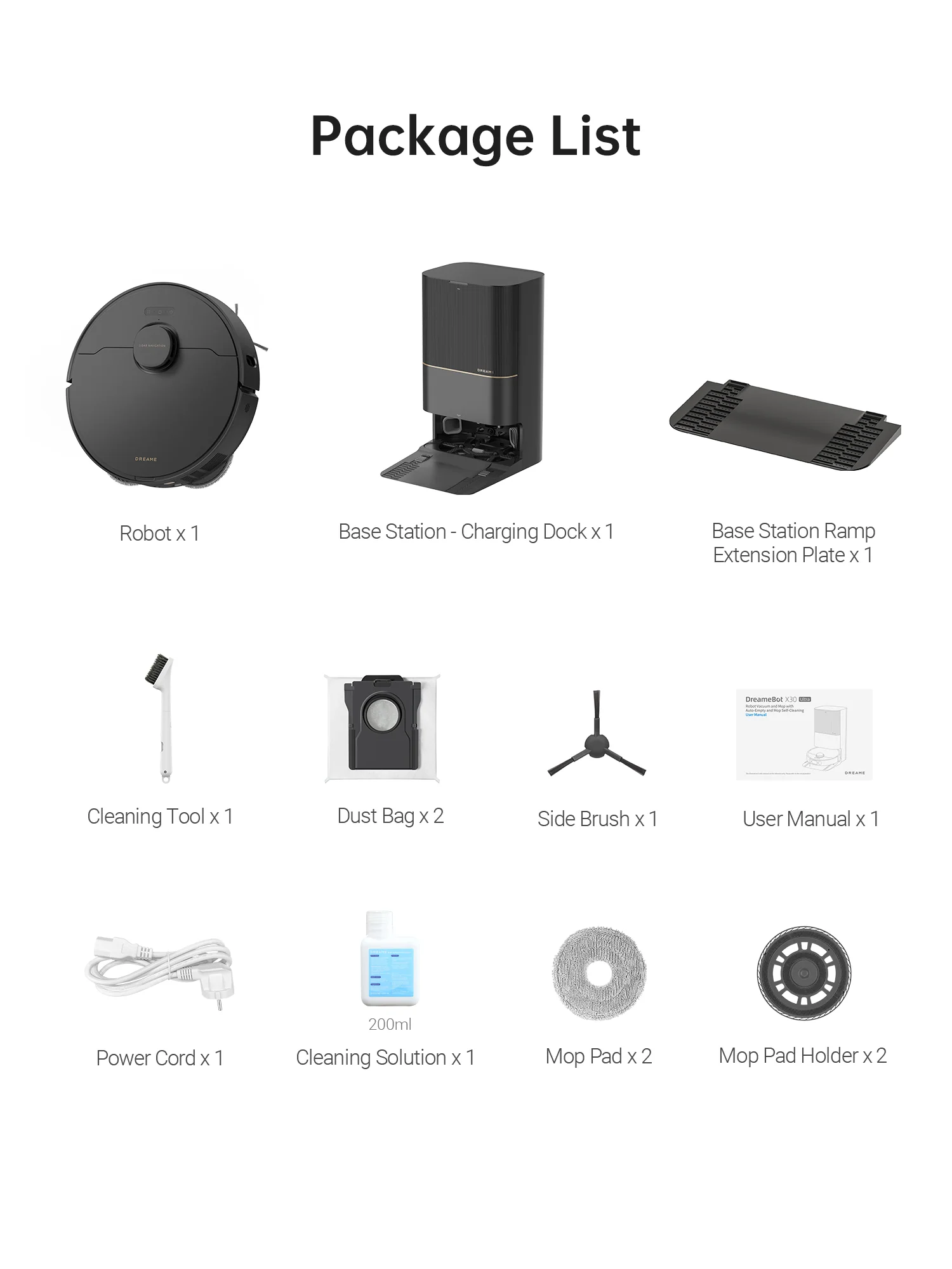 Dreame X30 Ultra Robot Vacuum Cleaning Bundle, 3 Extra Dust Bags - Image 11