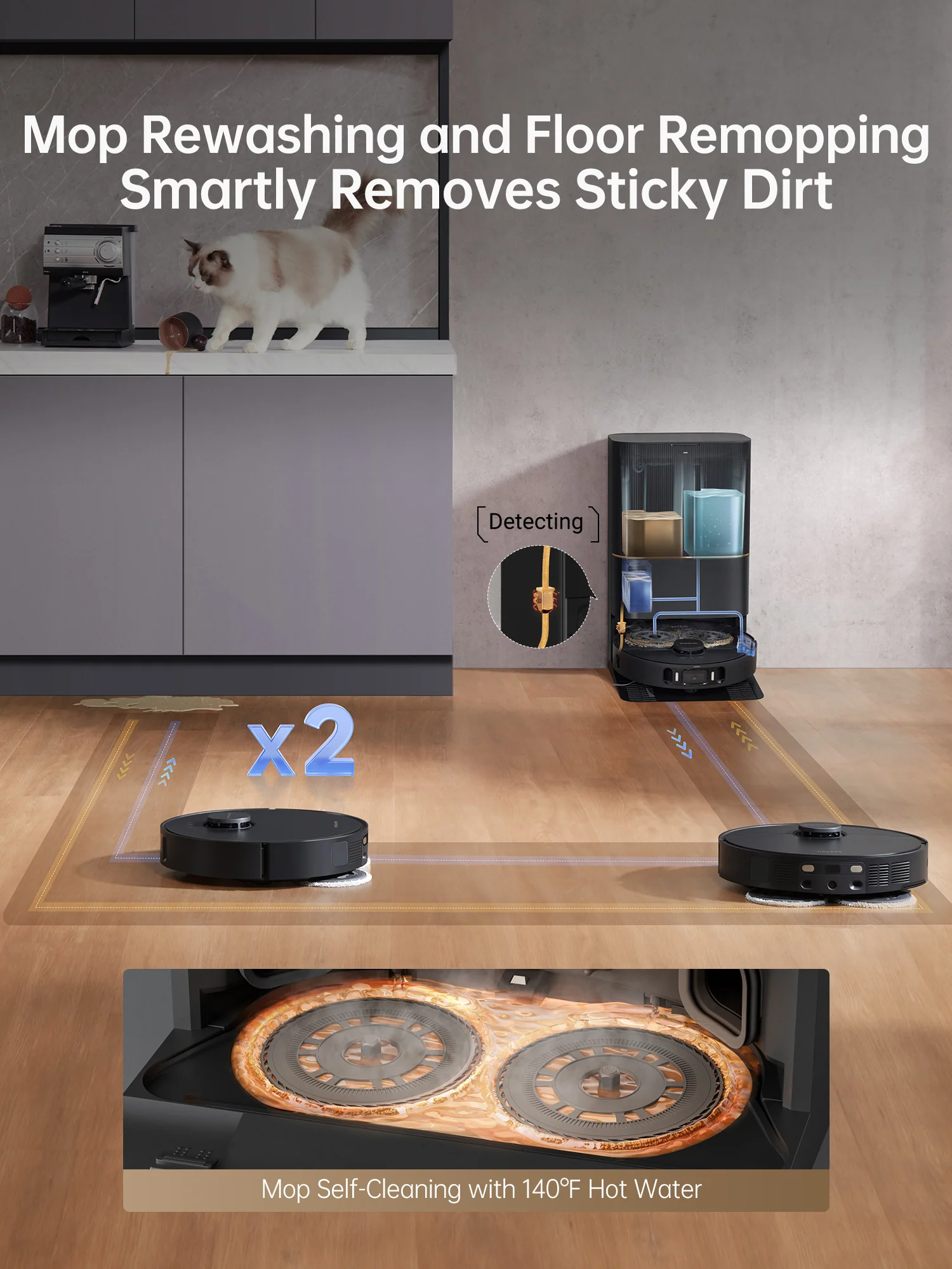 Dreame X30 Ultra Robot Vacuum Cleaning Bundle, 3 Extra Dust Bags - Image 5