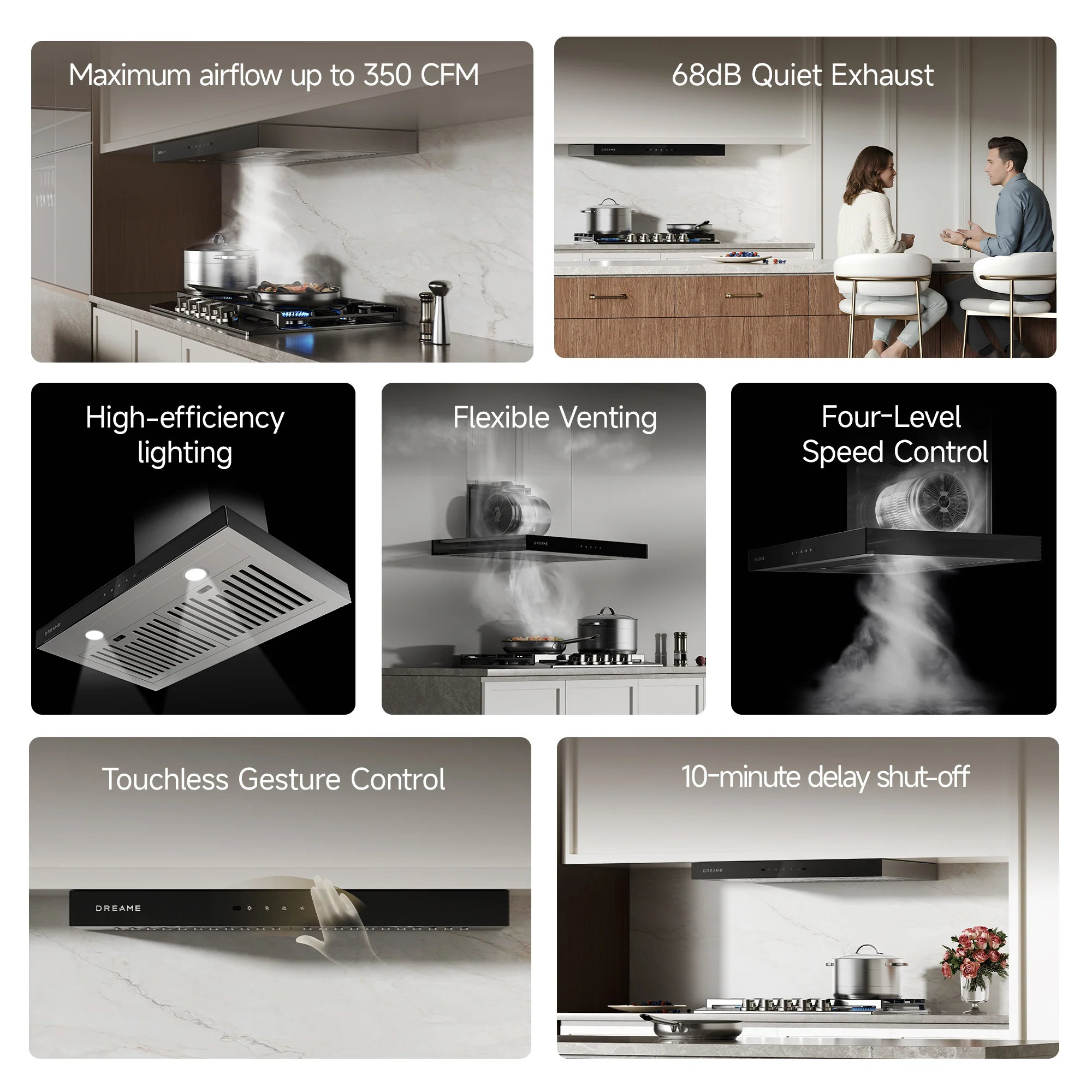 Dreame HZ601 Chimney Range Hood - Image 4