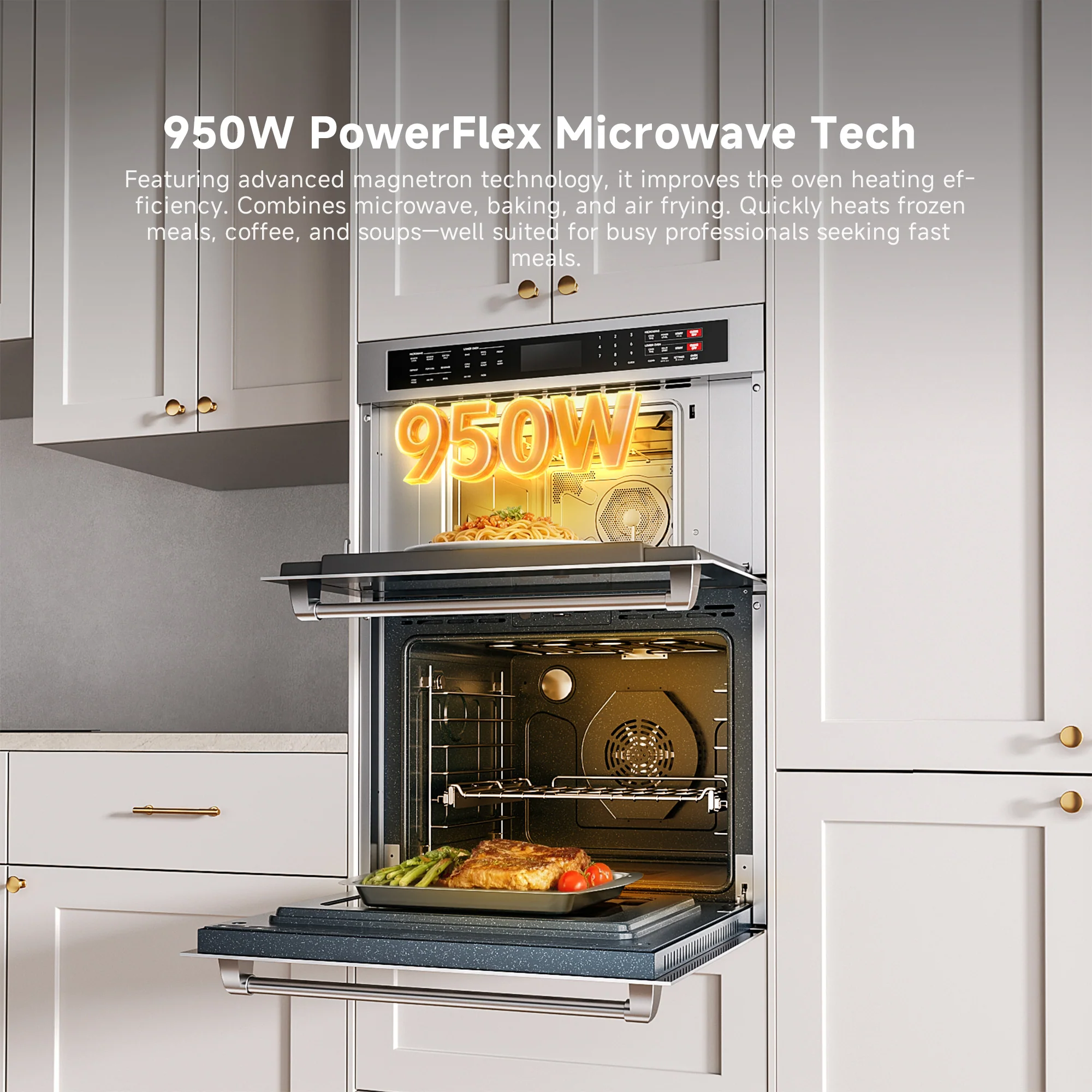 Dreame OZ601 Pro Microwave Combo Double Wall Oven - Image 5