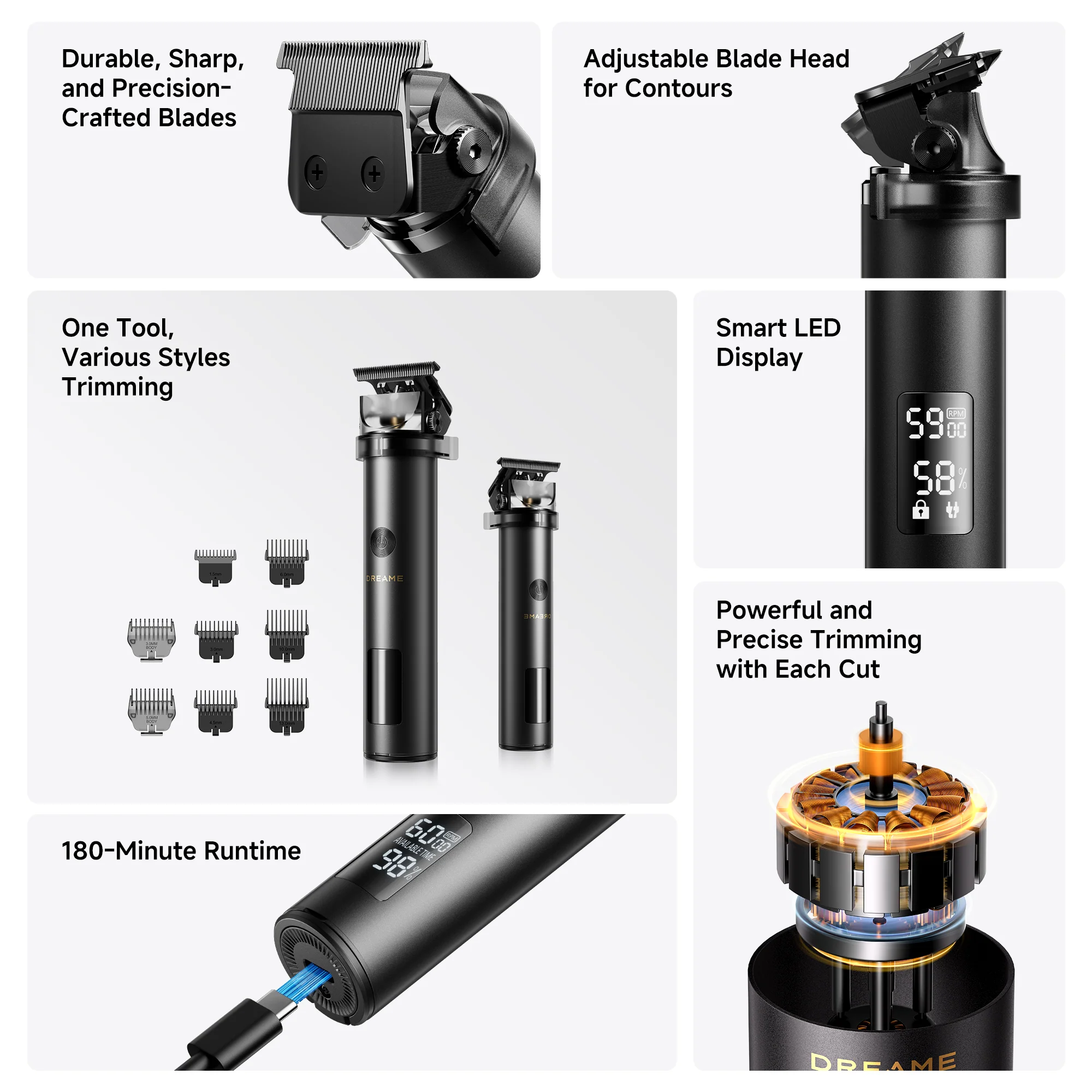 Dreame T3 Professional Grooming Trimmer - Image 2