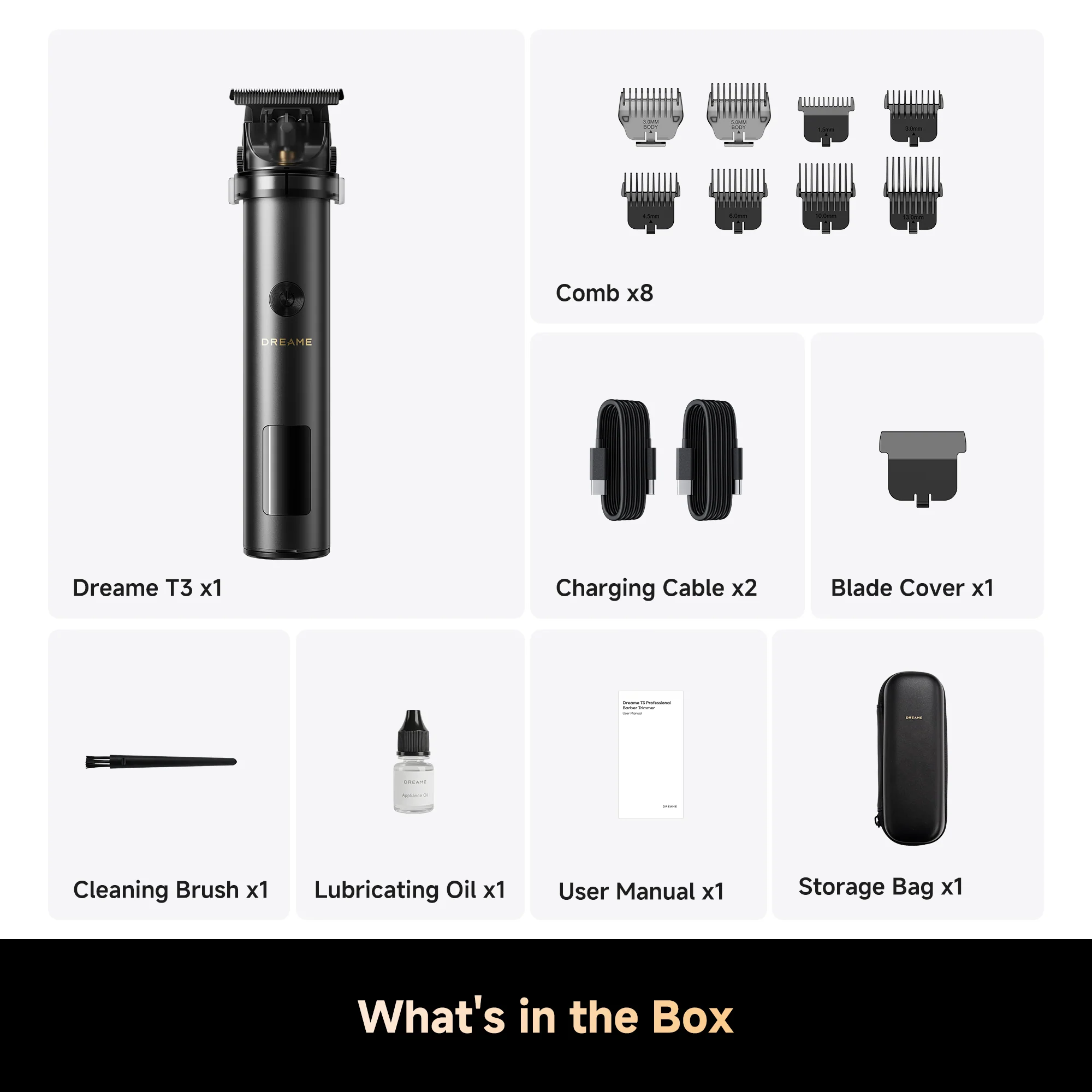 Dreame T3 Professional Grooming Trimmer - Image 9